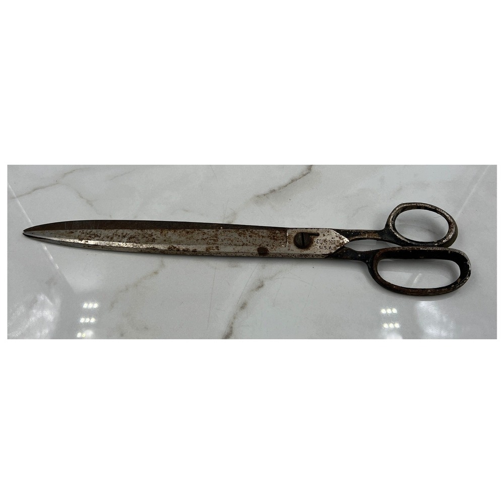 VTG Compton USA 88U-14 Industrial Tailor Shears 14 Inch Large Sewing Scissors